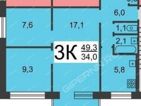 3-komnatnaya-ul-akademika-lebedeva-d-8 фото