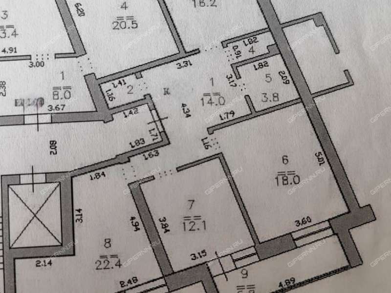 трёхкомнатная квартира на улице Бориса Панина дом 7 к3