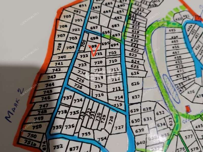 земельный участок 5,7 сотки «Маяк» садовое товарищество