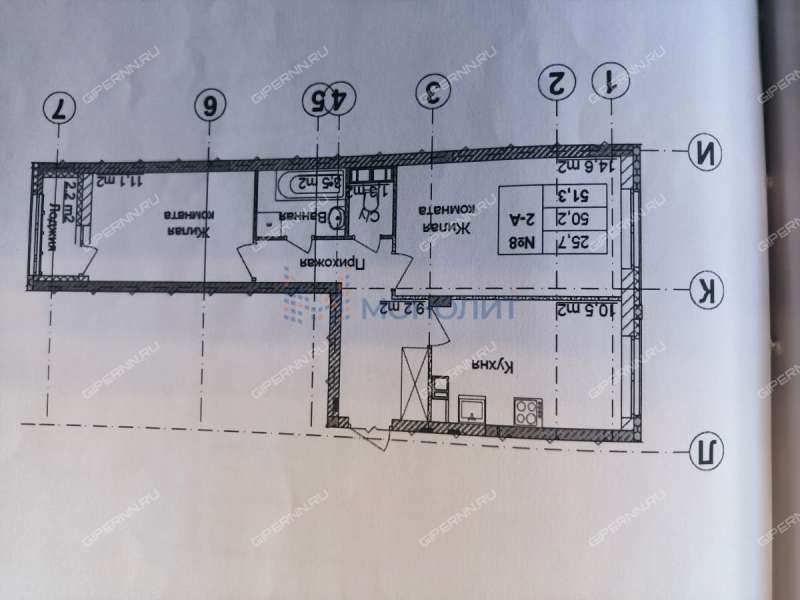 двухкомнатная квартира на улице Глеба Успенского дом 1 к2