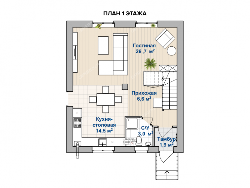 дом на Сельская деревня Малая Ельня