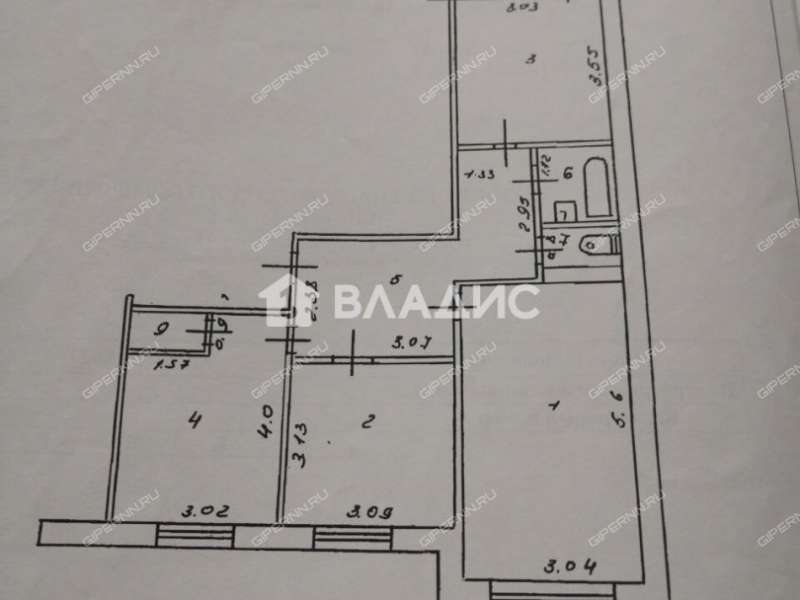 трёхкомнатная квартира на улице Пирогова дом 4 город Балахна