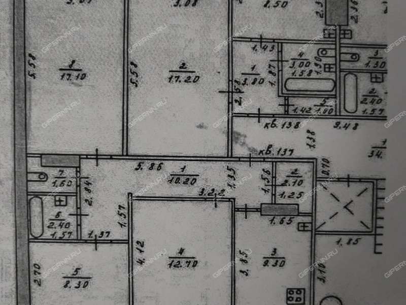 трёхкомнатная квартира на улице Германа Лопатина дом 5