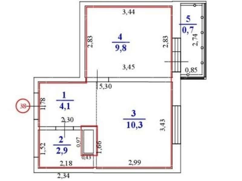однокомнатная квартира на улице Бориса Видяева дом 29