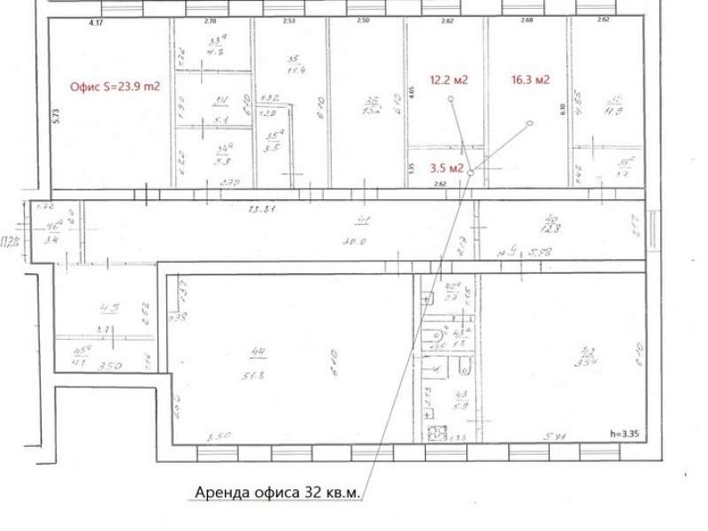 помещение под офис на площади Максима Горького