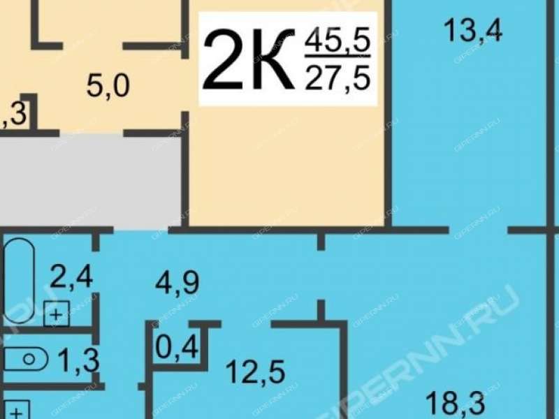 трёхкомнатная квартира на улице Островского дом 4