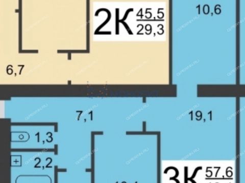 3-komnatnaya-ul-arhangelskaya-d-22 фото