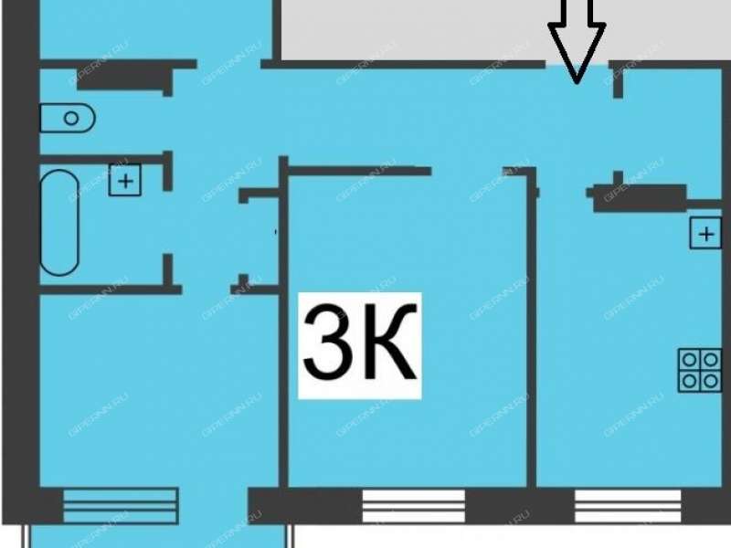 трёхкомнатная квартира на Пролетарской улице дом 12