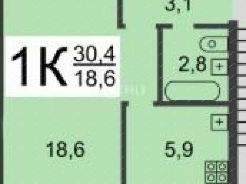 однокомнатная квартира на Автомеханической улице дом 15