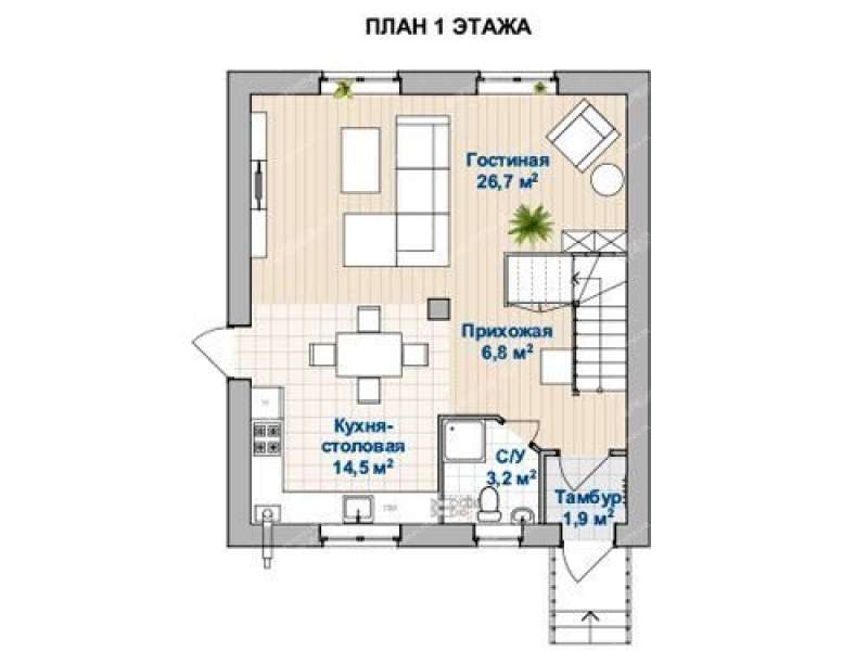 дом на  деревня Крутая
