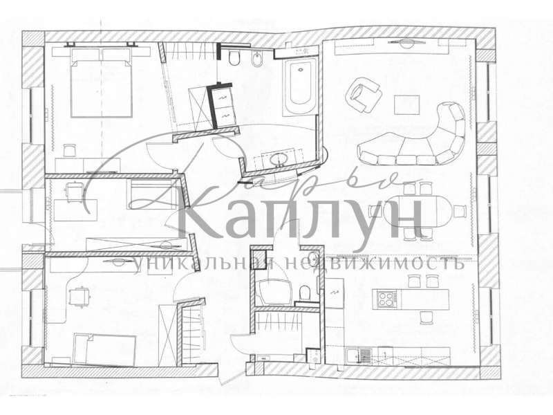 четырёхкомнатная квартира на улице Минина дом 19/6