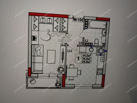 1-komnatnaya-poselok-parysheva-ul-zelenhozovskaya фото