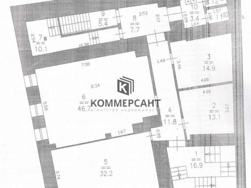 здание под офис, торговую площадь на улице Добролюбова