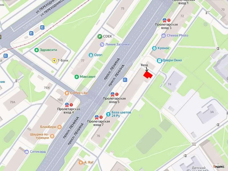 помещение под торговую площадь на проспекте Ленина