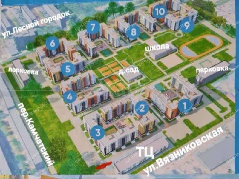 однокомнатная квартира на Вязниковской улице дом 41