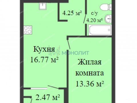 1-komnatnaya-ul-chernigovskaya-17a фото