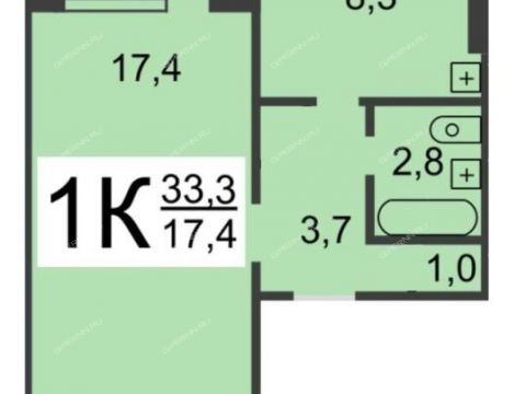 1-komnatnaya-ul-dargomyzhskogo-d-19-k3 фото