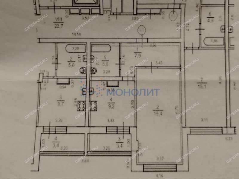 однокомнатная квартира на улице Академика Сахарова дом 115