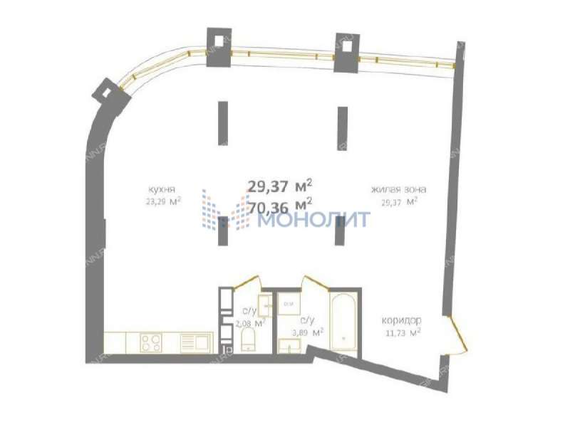 двухкомнатная квартира на Дальней улице дом 10