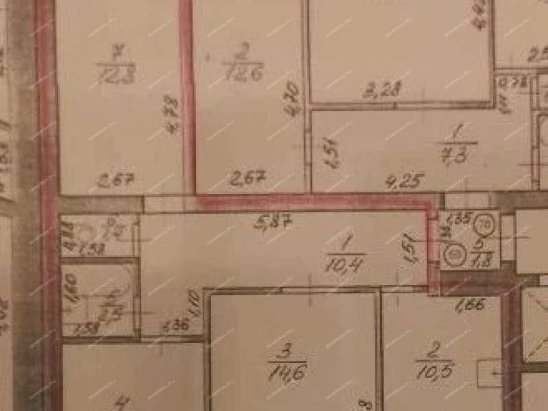 трёхкомнатная квартира в Гаражном переулке дом 5