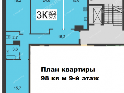 3-komnatnaya-ul-respublikanskaya-d-43-k6 фото