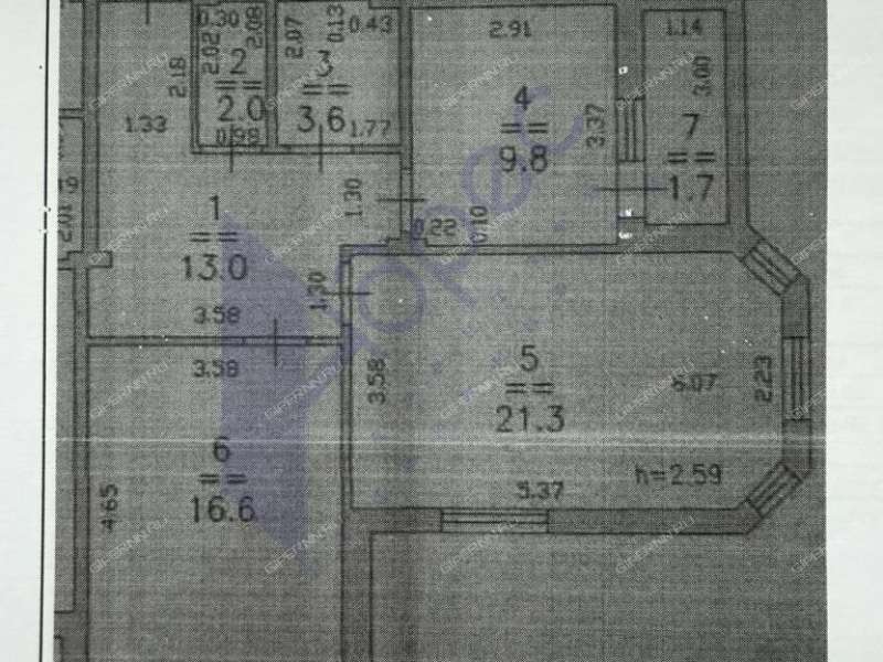 двухкомнатная квартира на Молодёжном проспекте дом 31 к5